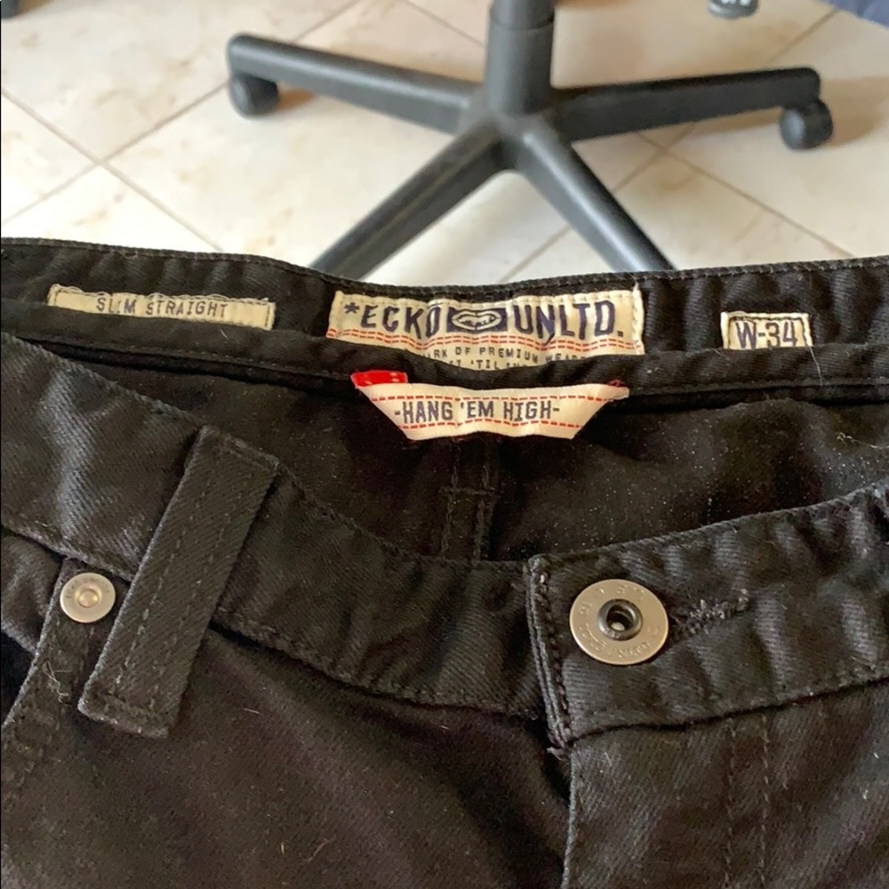 Ecko United black slim fit black jean - Picture 4 of 10